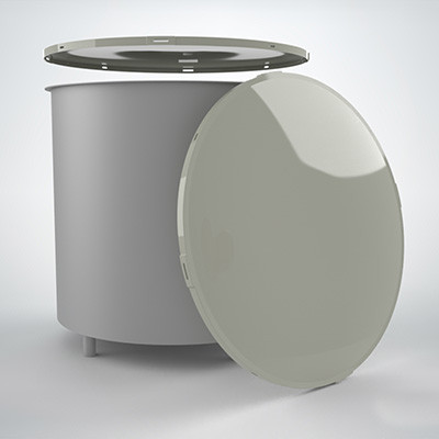 Thermoformed polypropylene lids