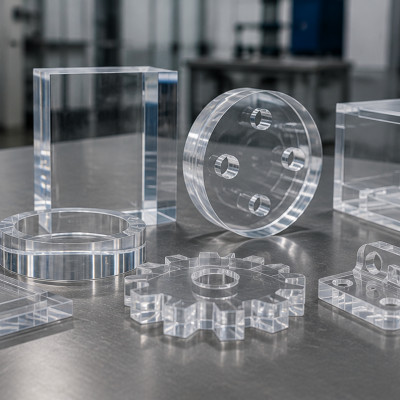 Plastique PMMA (Plexiglas) : découpe laser, usinage et cintrage | Plastisart