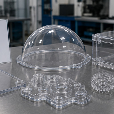 Polycarbonaat (PC) kunststof: frezen, thermovormen en plooien | Plastisart