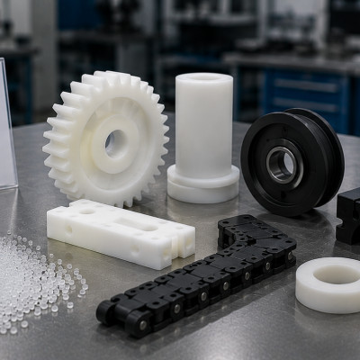 POM Acetal plastic (Delrin): precision CNC machining | Plastisart